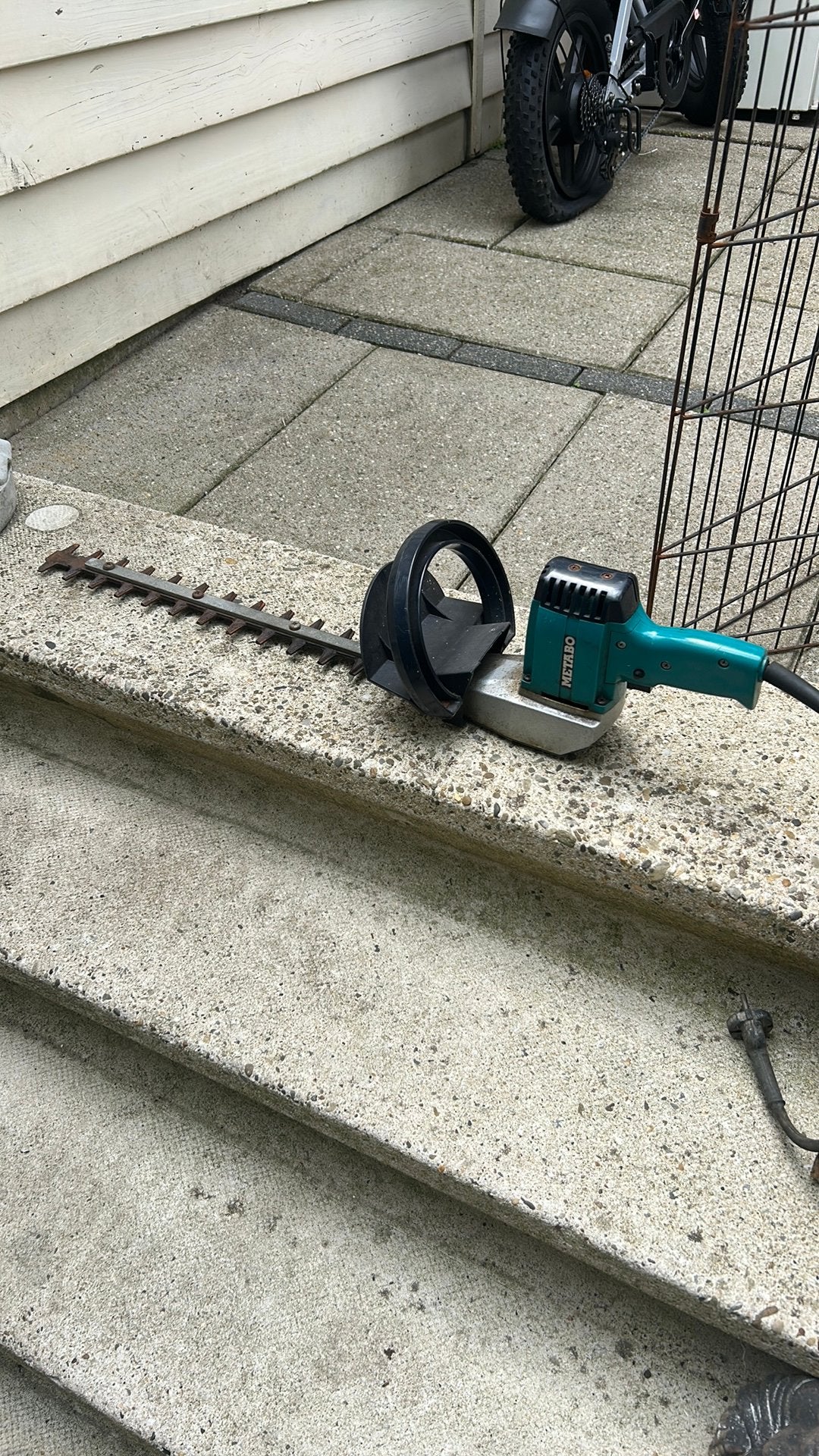 Elektrische heggenschaar Metabo, Ophalen of Verzenden, Zo goed als nieuw, Elektrisch