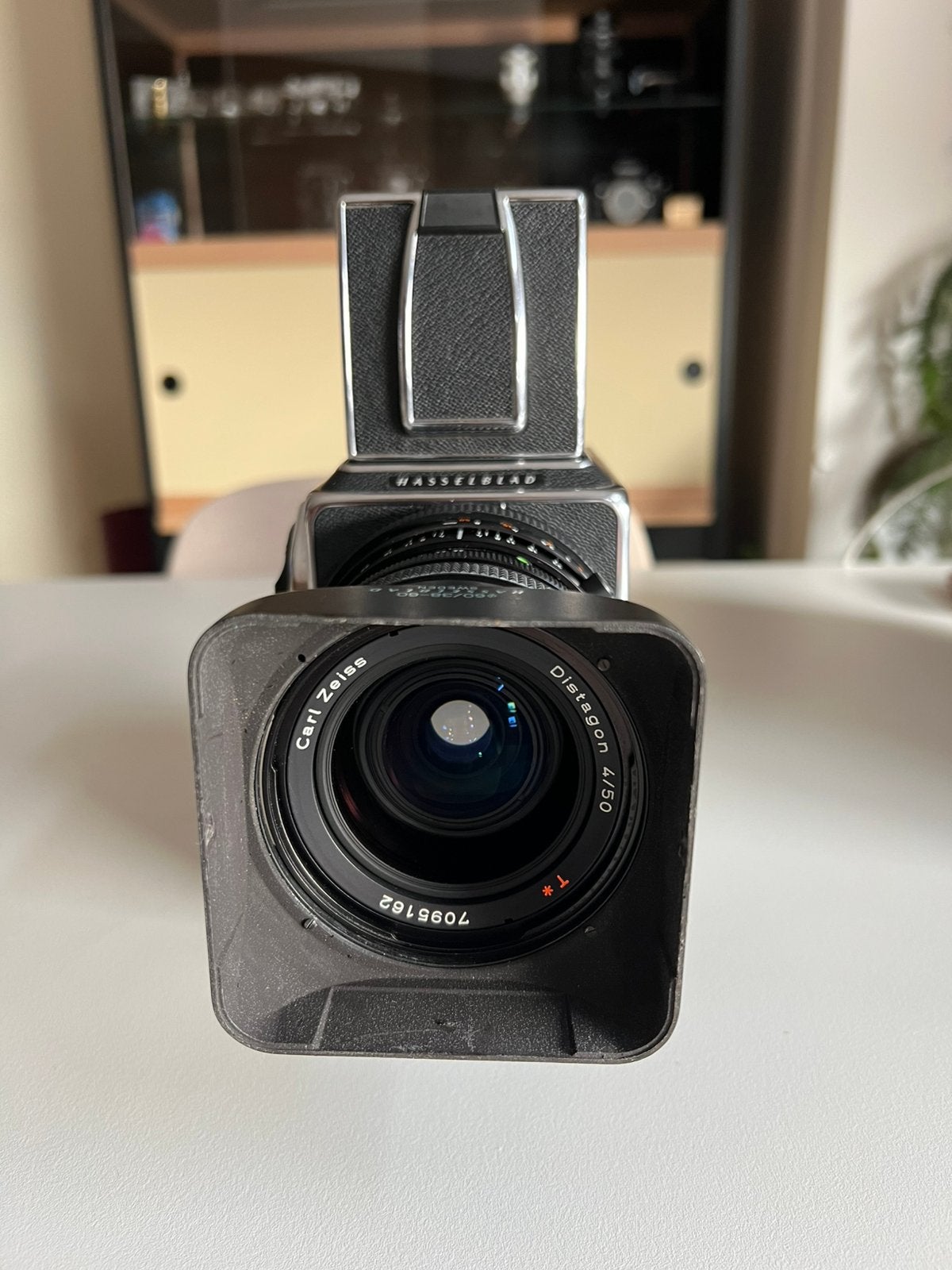 Hasselblad 500elx + hasselblad CF FLE 50mm 4.0, Gebruikt, Spiegelreflex, Hasselblad, Ophalen of Verzenden