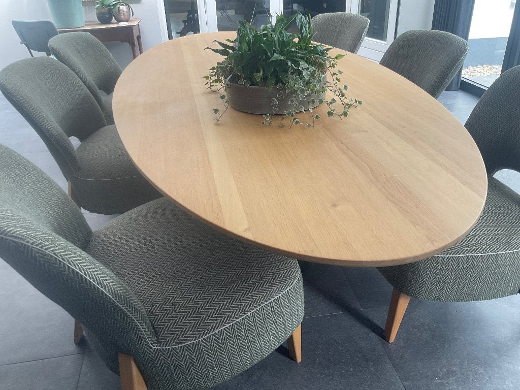 LOW DINING SET PASSE PARTOUT, Ophalen, Zo goed als nieuw, Landelijk, 4 tot 6 stoelen
