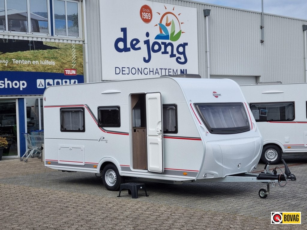 Bürstner Premio Life 480 TL - Enkele bedden -, Caravans en Kamperen, Caravans, Standaardzit, Bedrijf, Bürstner, 5 tot 6 meter