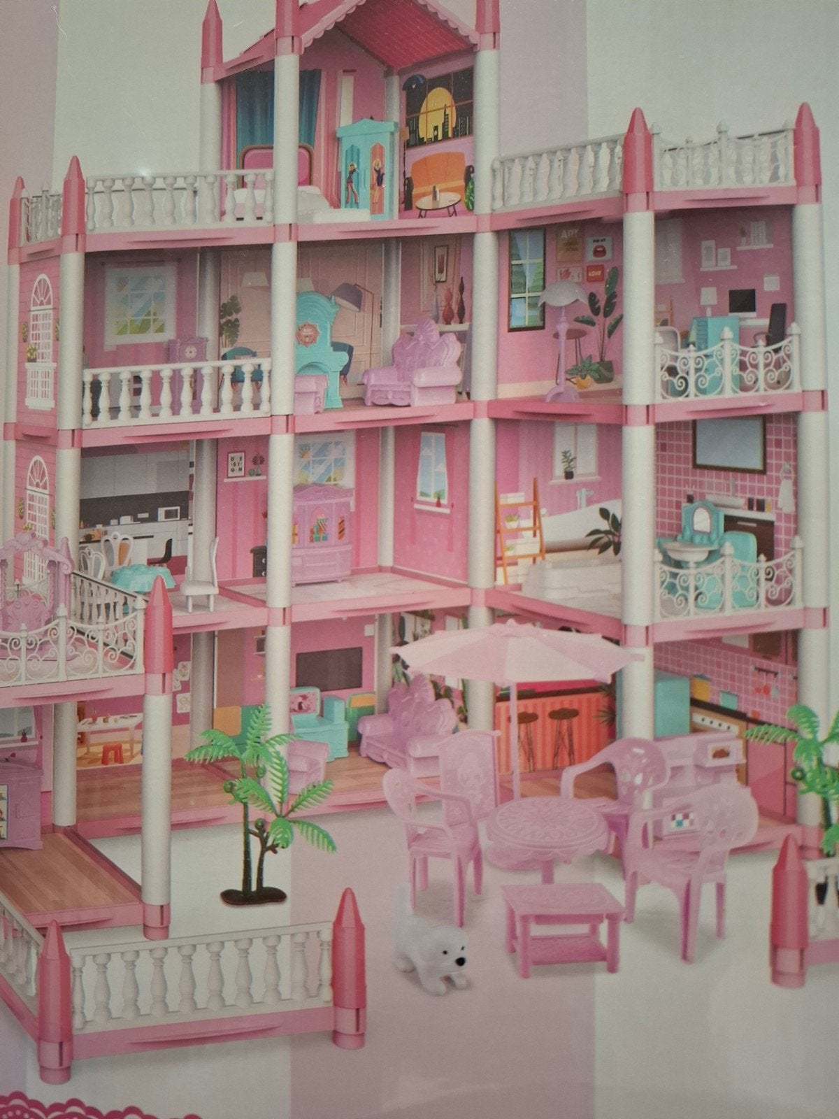 Prachtig Groot Poppenhuis Geheel Compleet, Ophalen of Verzenden, Zo goed als nieuw, Poppenhuis