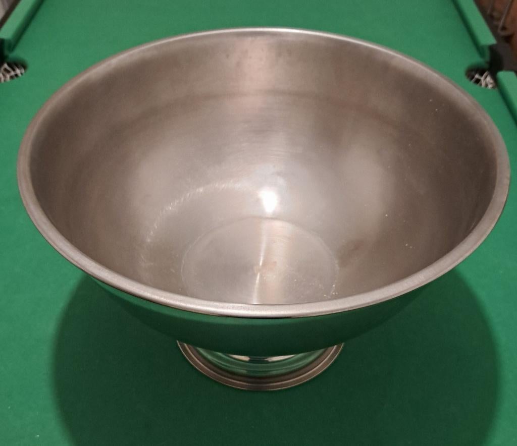 Champagne / Wine cooler bowl, Ophalen, Flessenkoeler, Zilver, Zo goed als nieuw