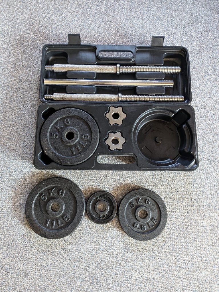 Halterset 25KG, Ophalen, Gebruikt, Halterset