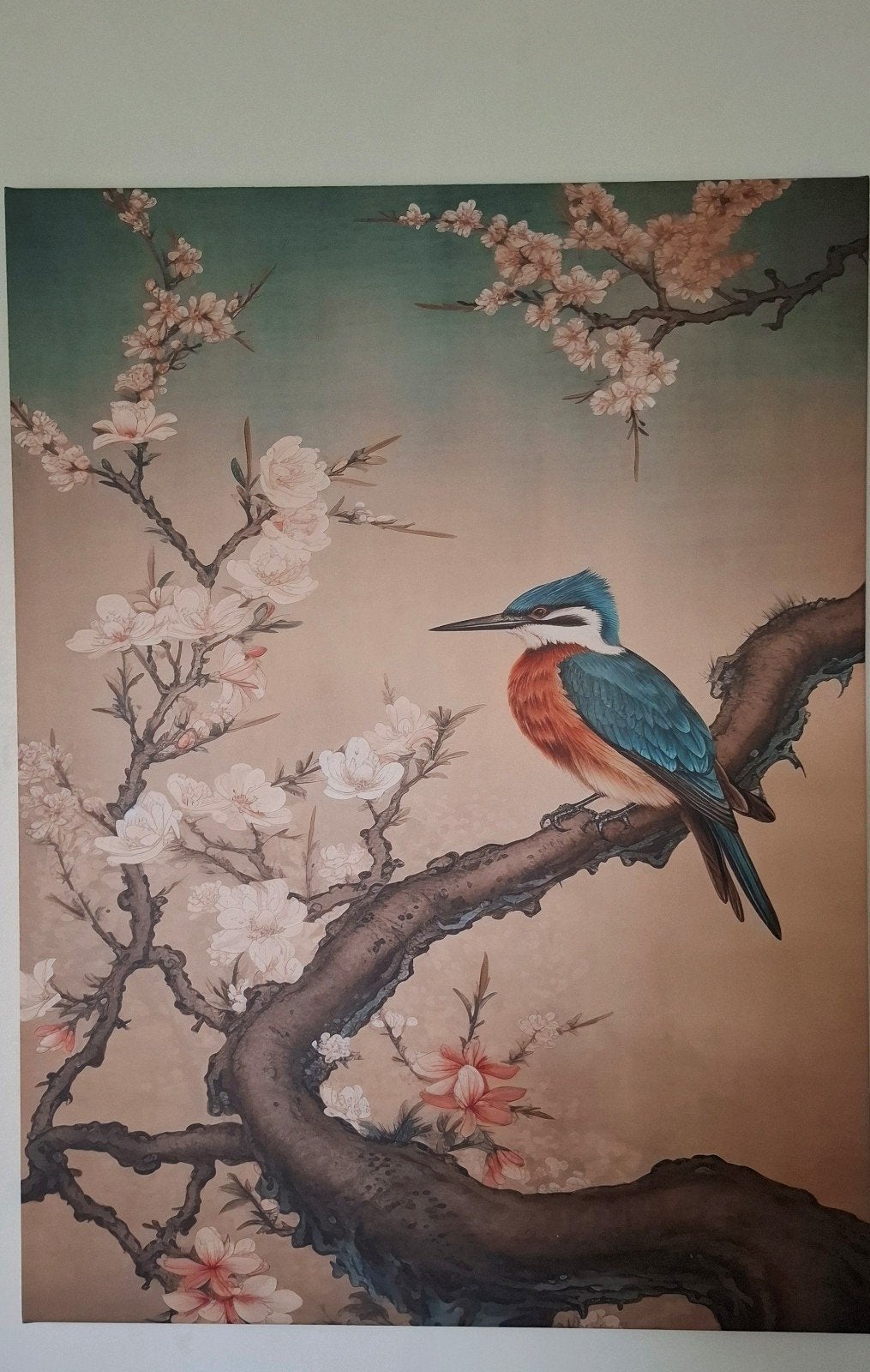 canvas ijsvogel / kingfisher, Ophalen