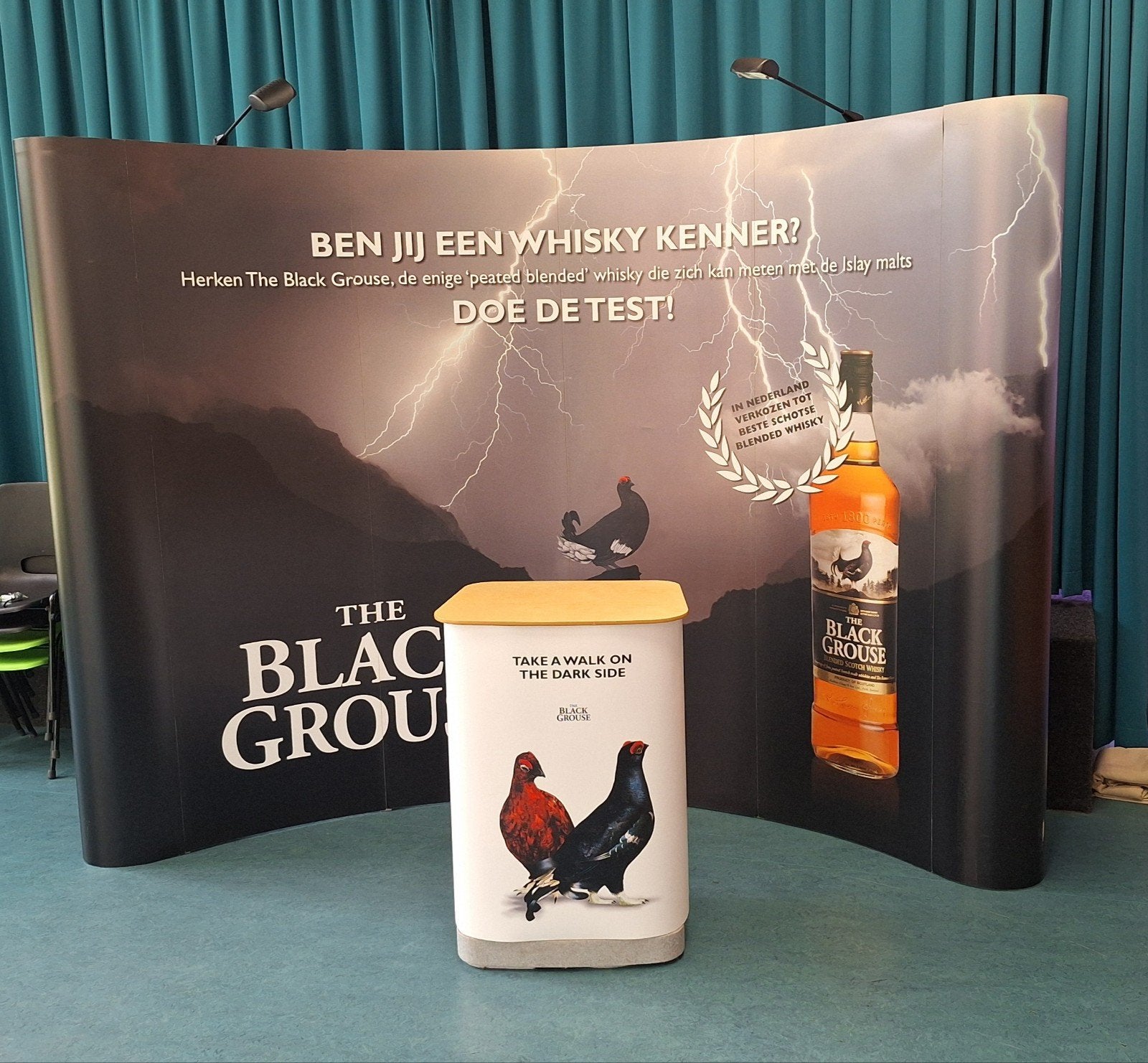 Professionele Expolinc beurs/presentatiewand + whisky-opdruk, Ophalen of Verzenden, Zo goed als nieuw