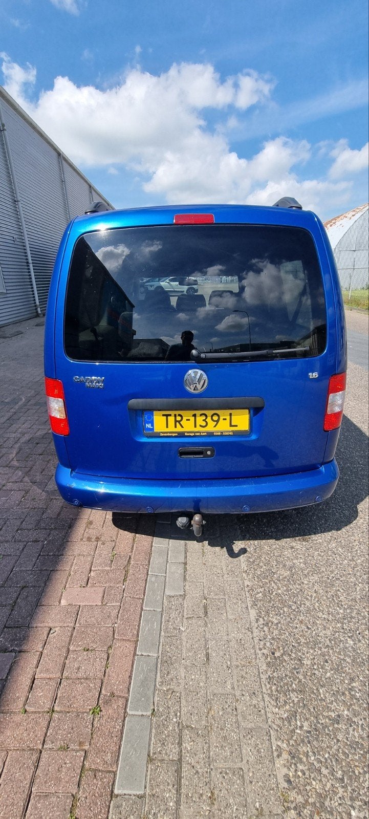 Volkswagen Caddy 1.6 75KW Maxi Combi 2009 Blauw, Auto's, Voorwielaandrijving, 4 cilinders, 7 stoelen, Handgeschakeld