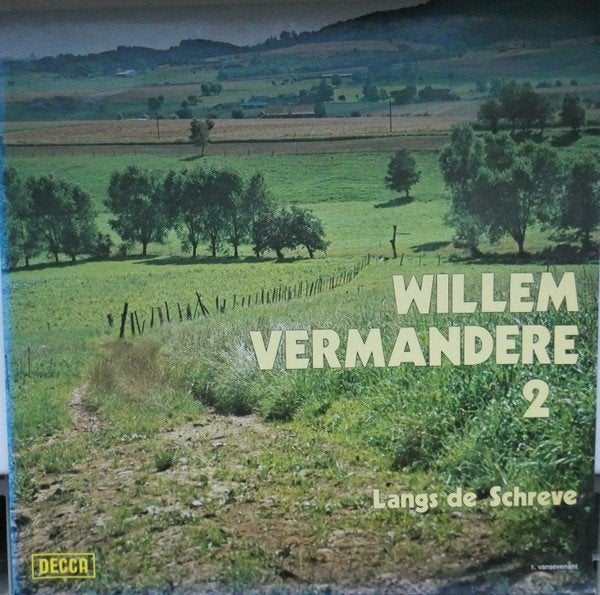 LP - Willem Vermandere – Langs De Schreve, Beschermende buitenhoes, LP, Ophalen of Verzenden, Zo goed als nieuw