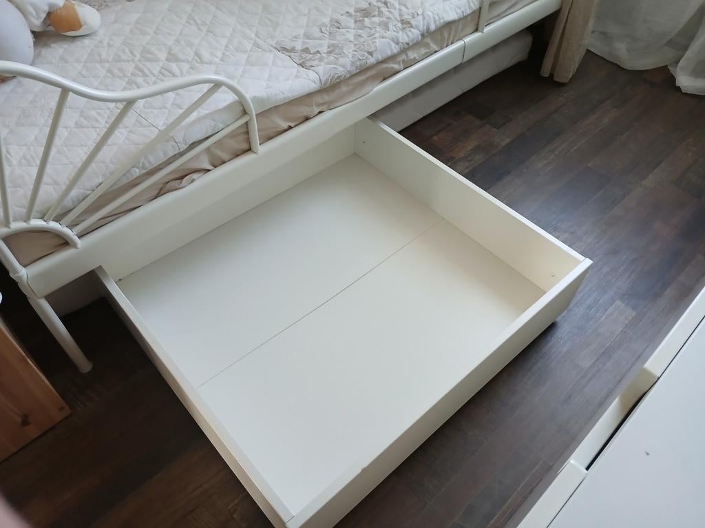 Ikea bedlade 2x, Ophalen, Gebruikt, 90 cm, Eenpersoons