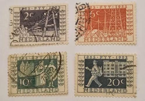 Nederland 1952  - nvph 588-591 - ITEP  - ab1, Postzegels en Munten, Postzegels | Nederland, Verzenden, Na 1940, Gestempeld