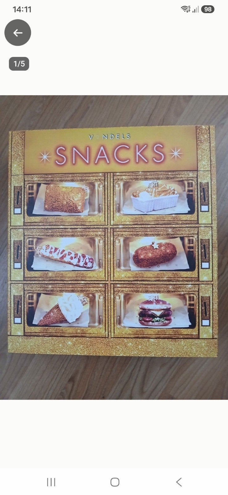 6 vondels kerstornament,  in snackwand, Diversen, Ophalen of Verzenden, Nieuw