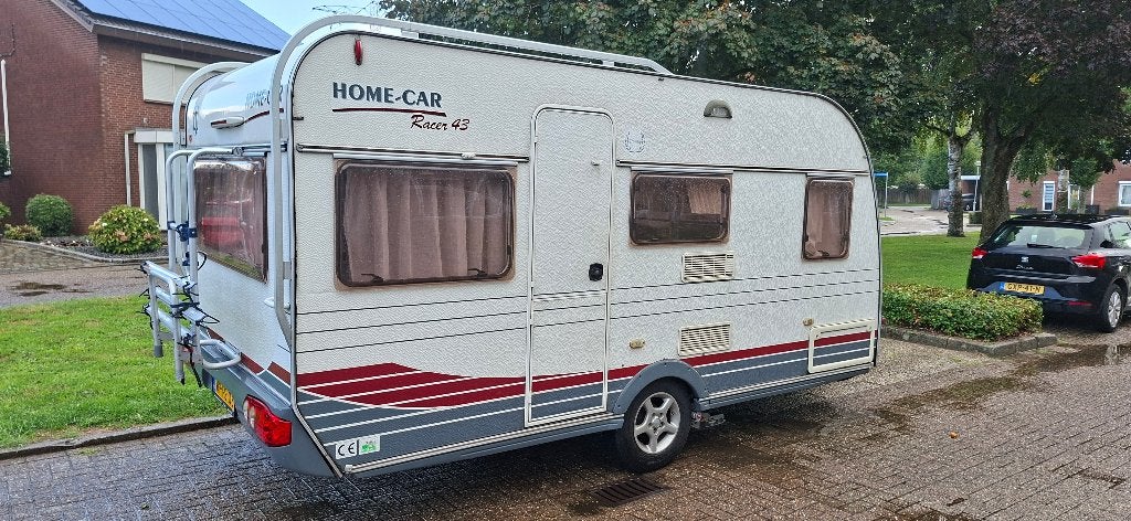 Home-Car Racer 43 - Compleet met mover en voortent, Home-car, Hordeur, Dwarsbed, Treinzit