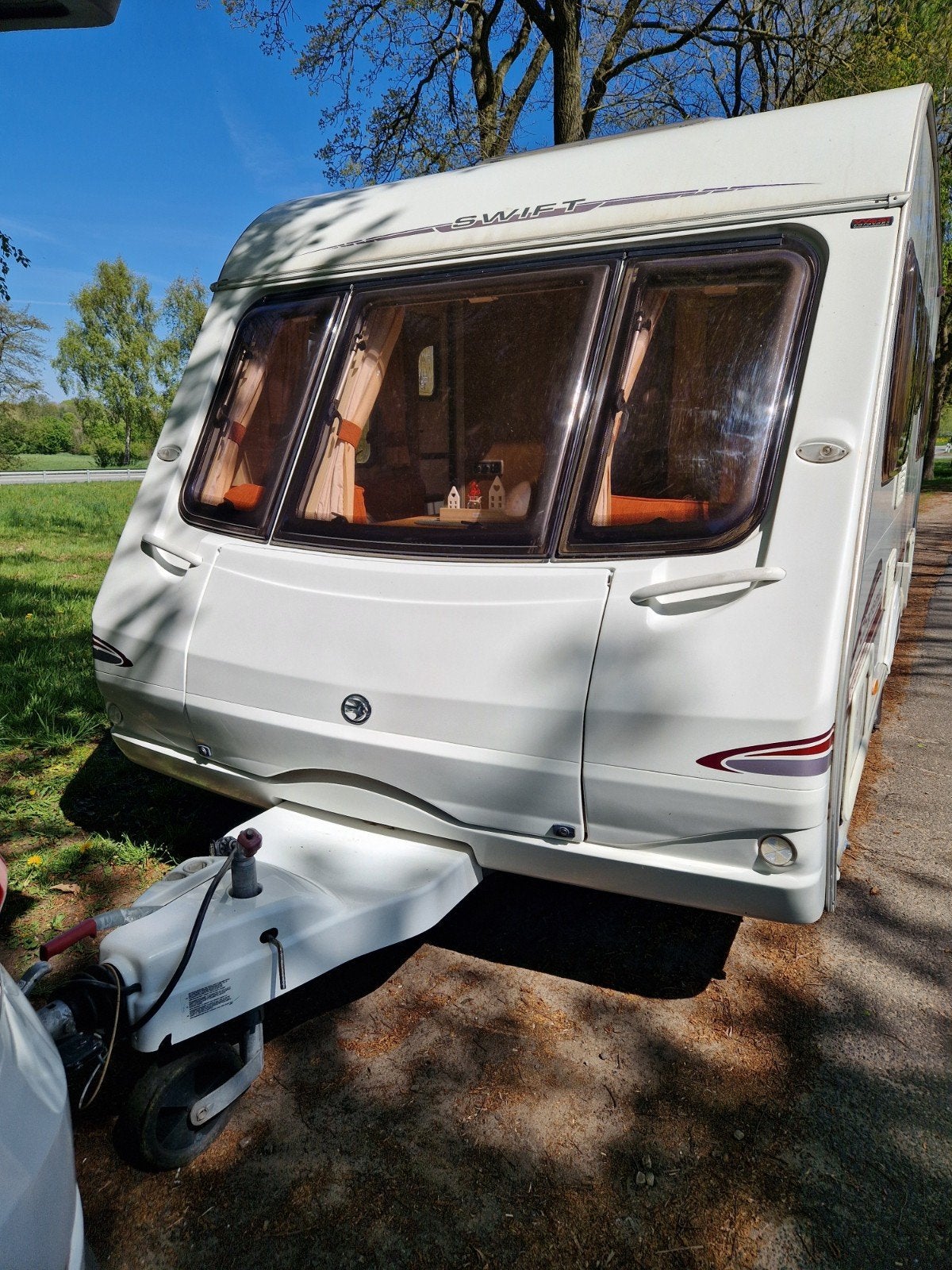 Caravan swift /sprite (2006)mover,luifel,oven&boiler, Caravans en Kamperen, Caravans, Standaardzit, Frans bed, Particulier, 5 tot 6 meter