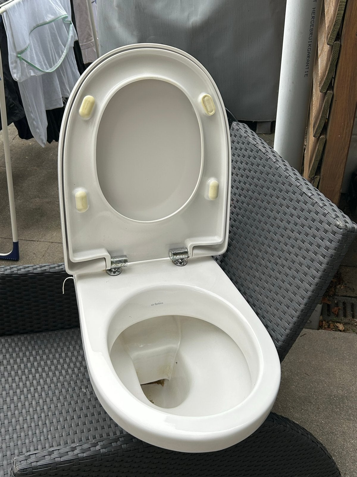 Sphinx hangend toilet met softclose zitting, Ophalen, Gebruikt, Toilet