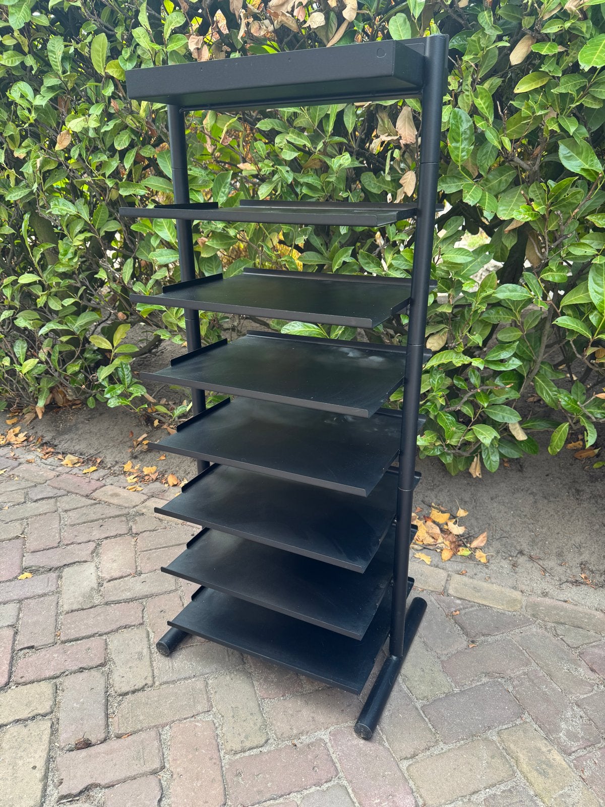 Zwart metalen rek met planken - Stellingkast, Ophalen, Gebruikt