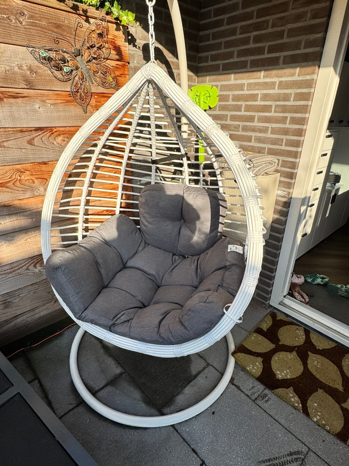 ‘Ei’ stoel, hangstoel tuin, Ophalen, Gebruikt