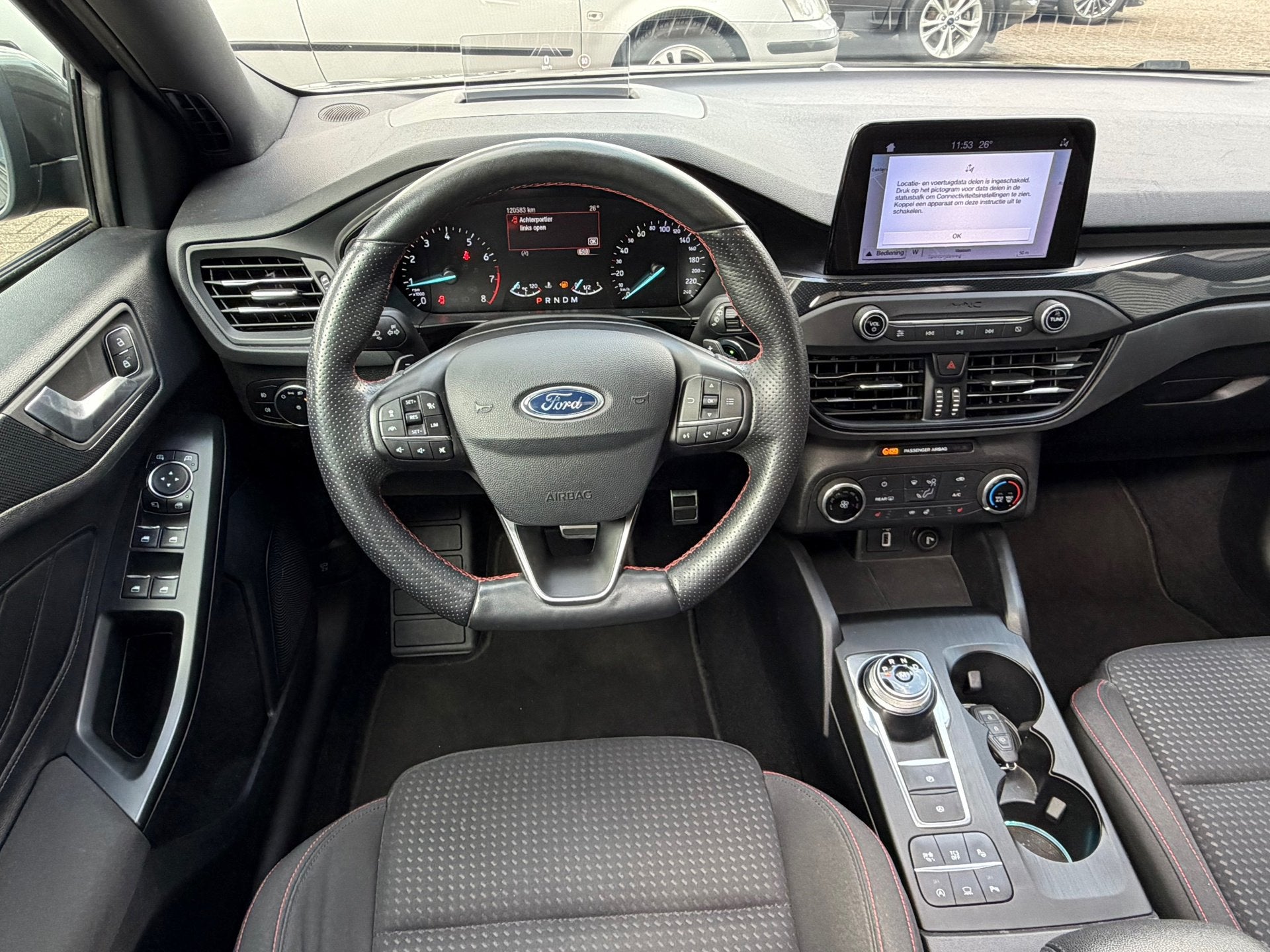 Ford Focus 1.0 ST Line 125PK Automaat,Panodak,Navi,Clima,Cru, Auto's, Ford, Gebruikt, Origineel Nederlands, Bedrijf, Grijs