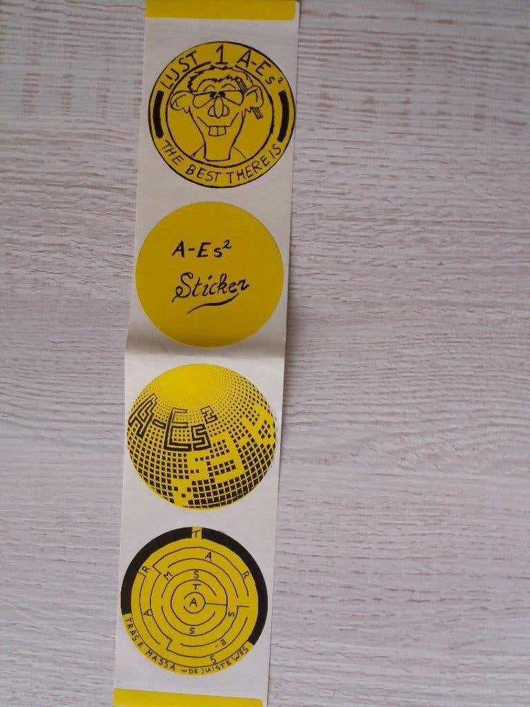 4 stickers van A - Es2, Ophalen of Verzenden, Zo goed als nieuw, Overige typen