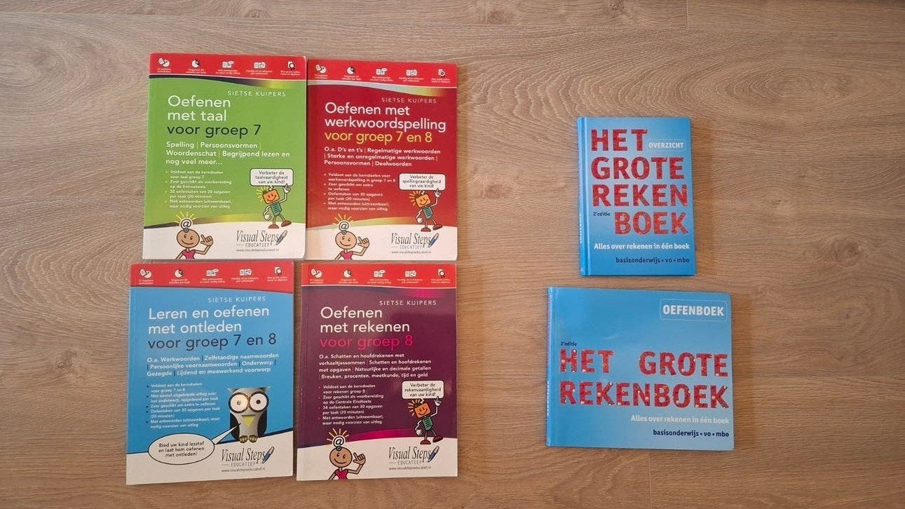 Het Grote Rekenboek & Oefenboeken Taal/Rekenen, Ophalen, Zo goed als nieuw, MBO, Gamma