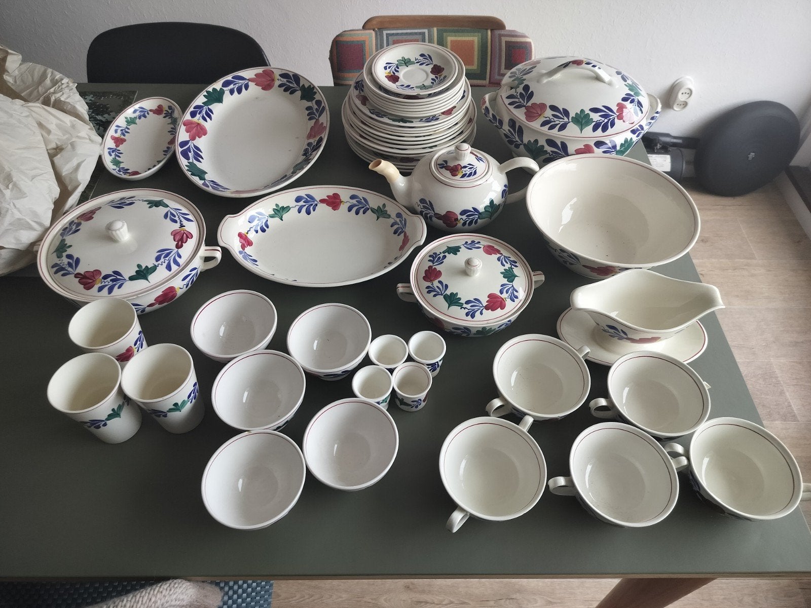 Boerenbond servies, Ophalen