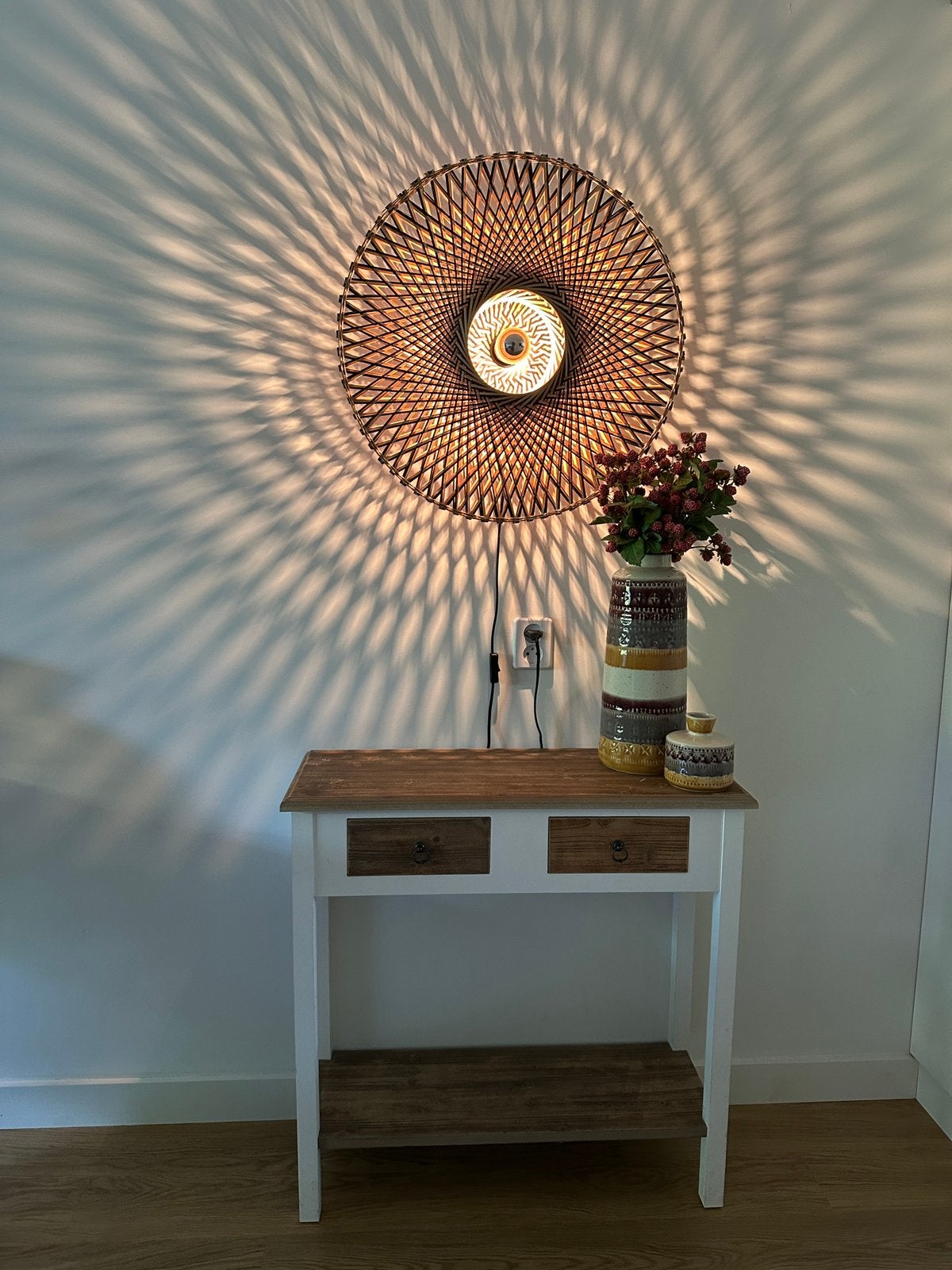 Mooie sidetable + kapstok + assesoires, Ophalen, 50 tot 100 cm, Teakhout, Zo goed als nieuw