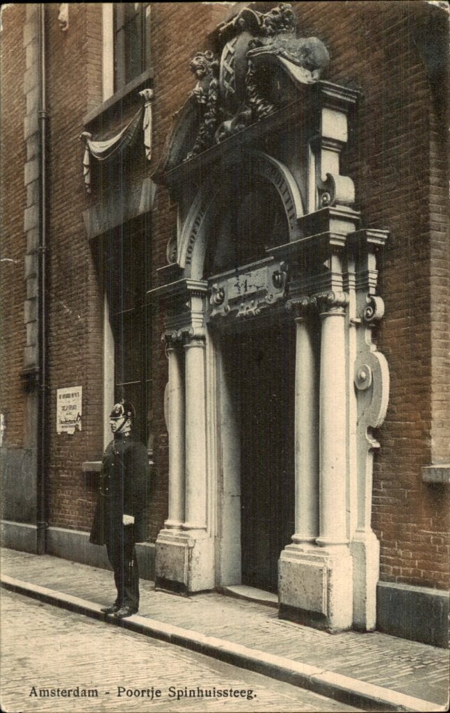 Amsterdam - Poortje - Spinhuissteeg, Ophalen of Verzenden, Voor 1920, Gelopen, Noord-Holland