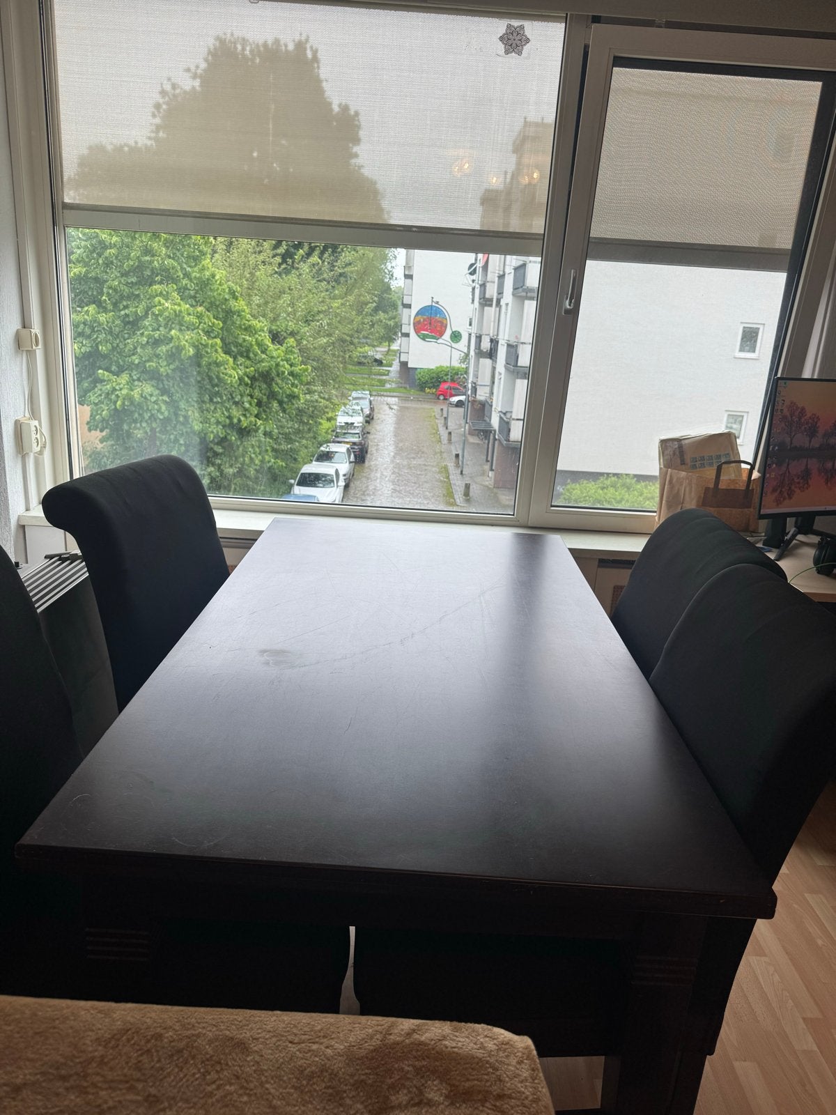 Eettafel, Ophalen, Gebruikt, Twee, Zwart