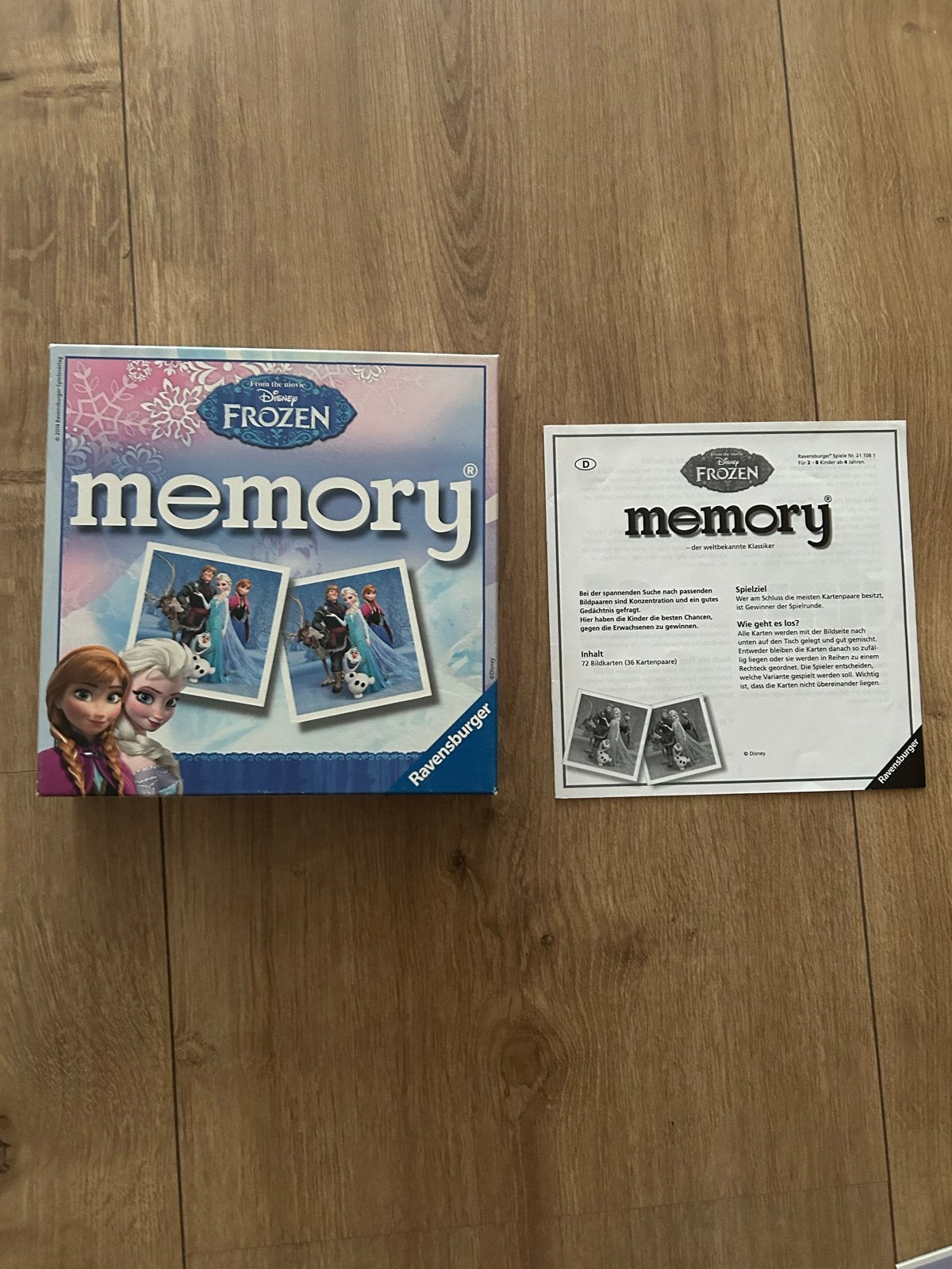 Disney Frozen Memory spel van Ravensburger, Drie of vier spelers, Ophalen of Verzenden, Zo goed als nieuw