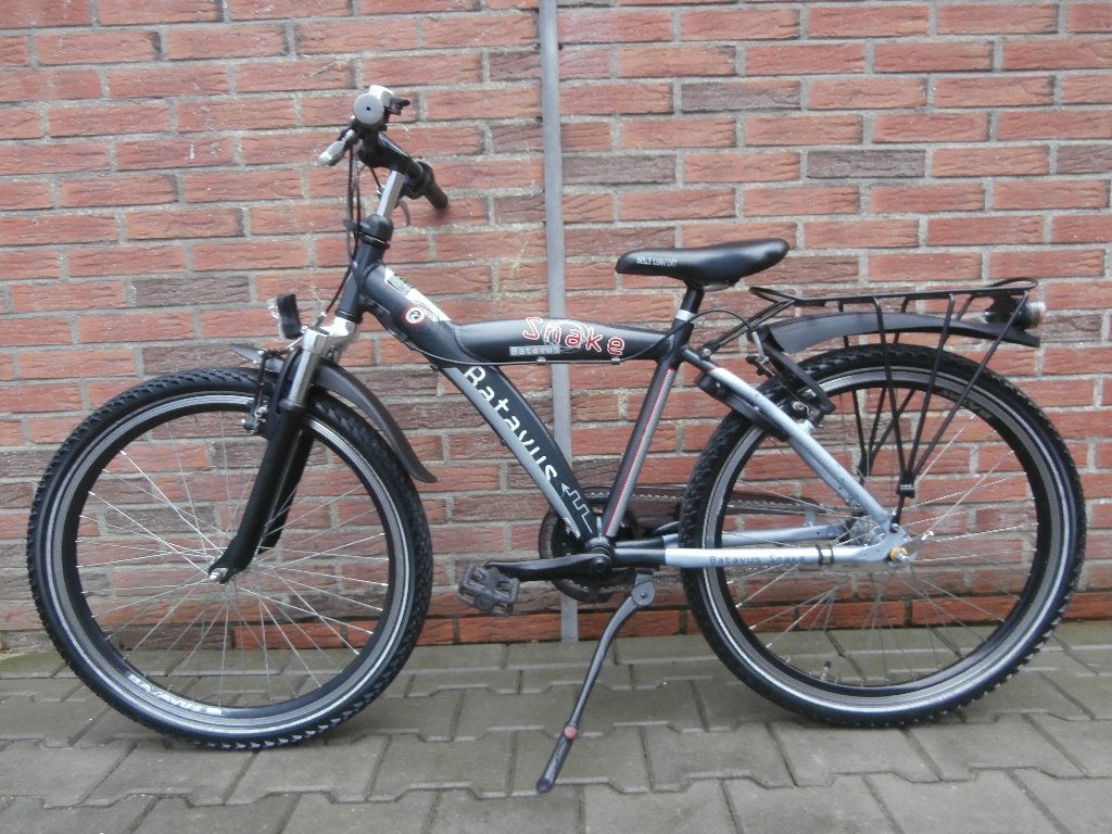 Mooie Batavus Snake 24 inch met 3 versnellingen. zwart-grijs, Ophalen, Gebruikt, Batavus, Terugtraprem