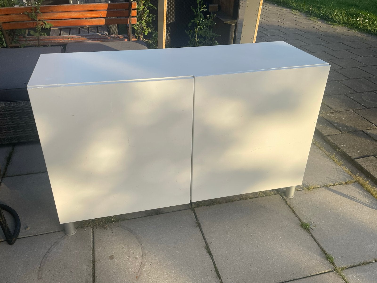 Witte IKEA Bestå kast met 2 deuren en planken, Ophalen, Gebruikt
