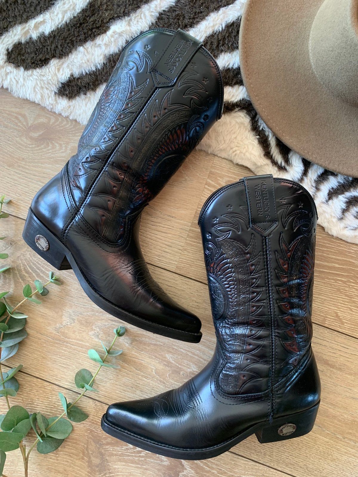 Kentucky’s Western cowboylaarzen 39 western boots laarzen, Hoge laarzen, -, Zwart, -