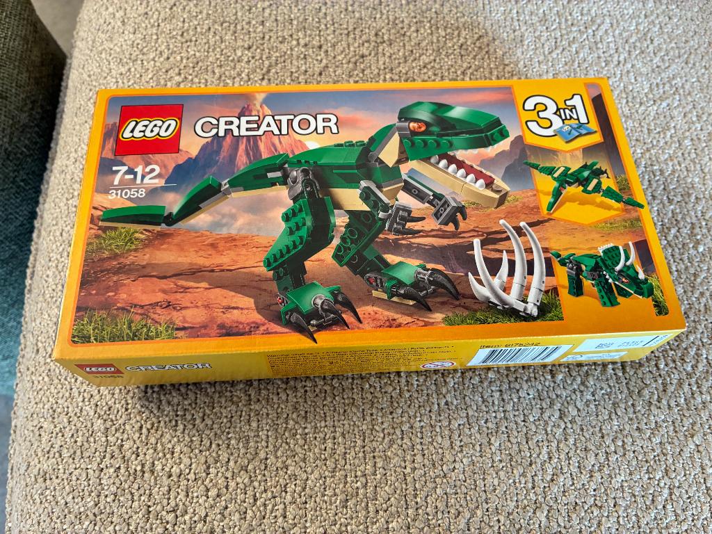 Lego creator Machtige dinosaurussen - compleet  (31058), Compleet, Lego, Ophalen of Verzenden, Zo goed als nieuw