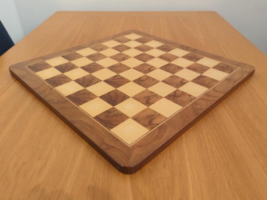 Houten schaakbord 48x48 cm – zonder schaakstukken, Een of twee spelers, Ophalen, Gebruikt, Unknown