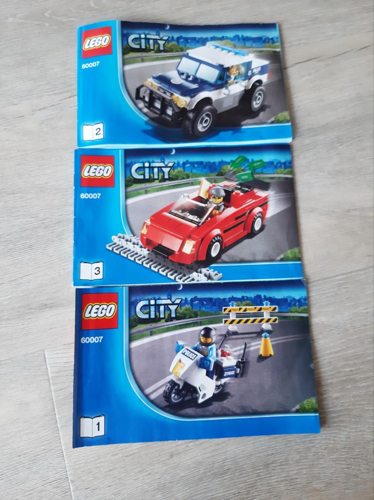 Lego City Politie Achtervolging Set 60007 met Instructies, Ophalen of Verzenden, Zo goed als nieuw, Complete set, Lego