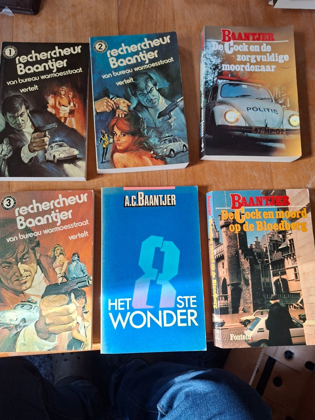 6 Baantjer boeken - De Cock en meer, Ophalen of Verzenden, Gelezen, A.C. Baantjer