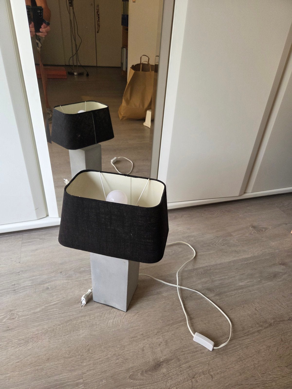 staande schemerlamp, Ophalen