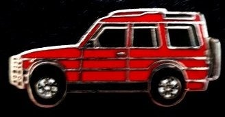 Range Rover pin- rood emaille, Verzenden, Nieuw, Transport, Speldje of Pin