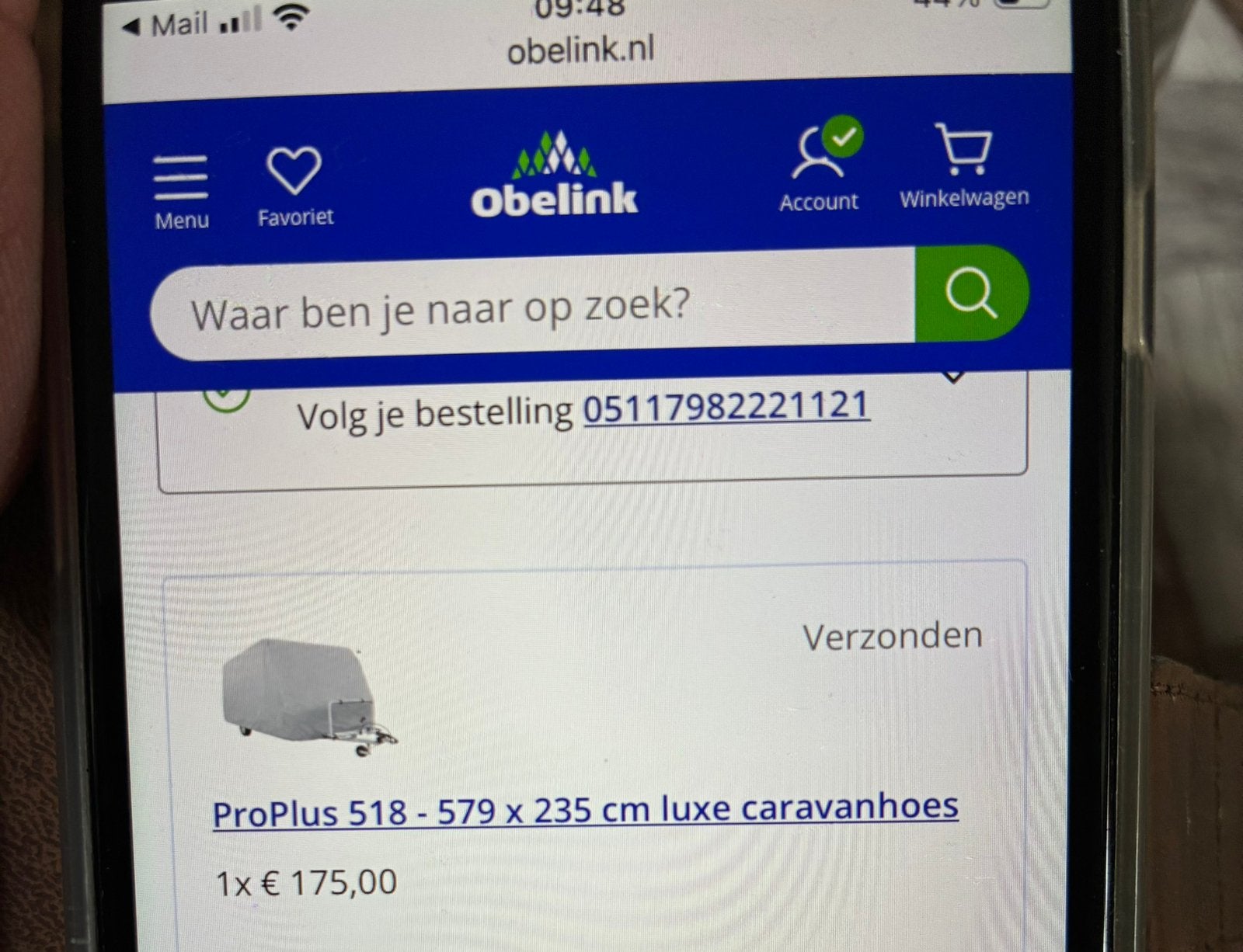 Caravanhoes, Ophalen, Gebruikt