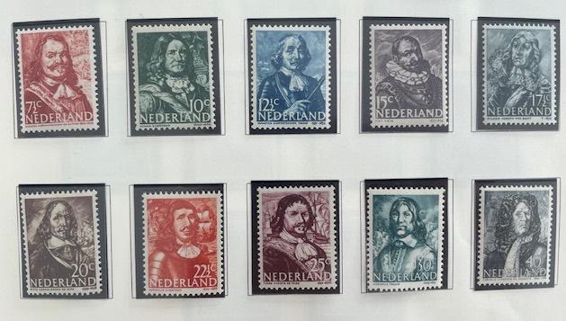 1943 Postfris 10x Zeehelden NVPH 412#421, Postzegels en Munten, Postzegels | Nederland, Ophalen of Verzenden, Na 1940, Postfris