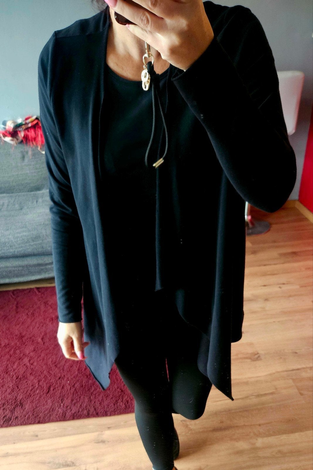 ONLY zwarte asymmetrische cardigan / vest maat M, Maat 38/40 (M), Zwart, Ophalen of Verzenden, ONLY