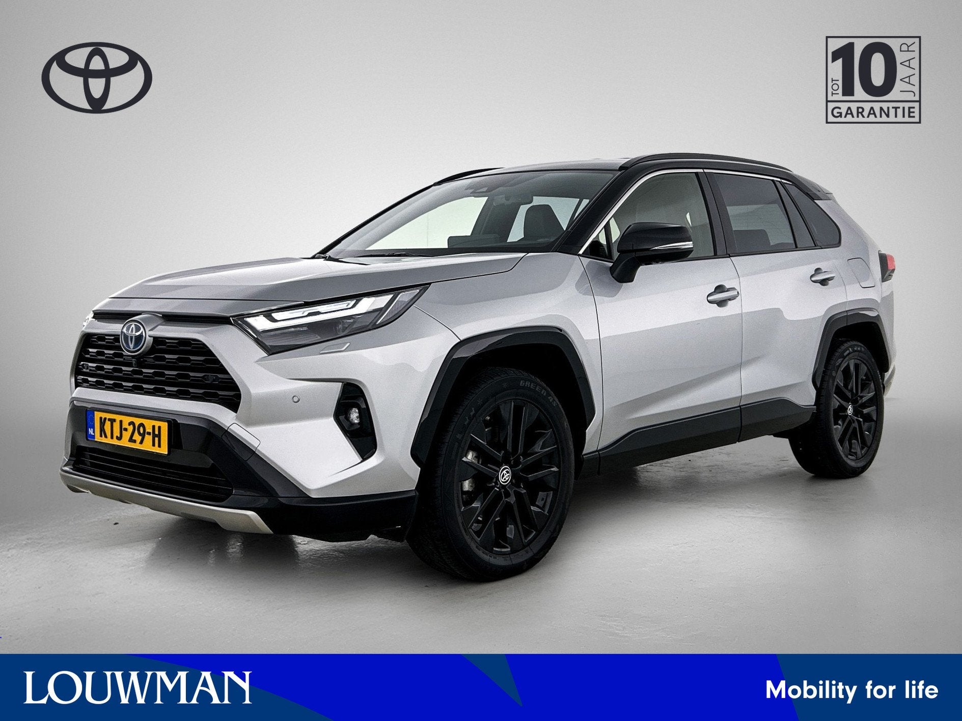 Toyota RAV4 2.5 Hybrid Bi-Tone | Voorruit-Stuur-Stoelverwarm, 12 maanden, Verwarmde buitenspiegels, Gebruikt, 4 cilinders