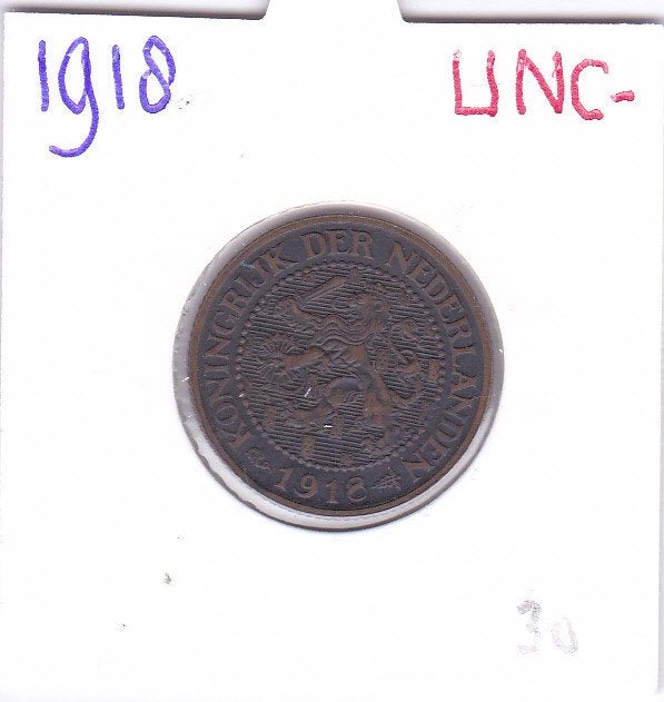 Heel mooie 2 1/2 cent 1918 voor 30 euro, Ophalen of Verzenden, Koningin Wilhelmina, Losse munt