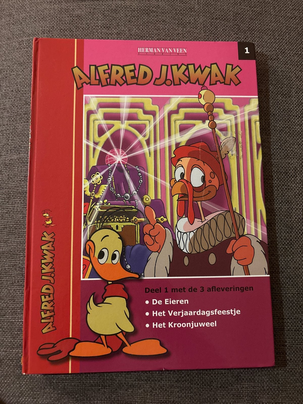Alfred J. Kwak - Deel 1 (Herman van Veen), Boeken, Kinderboeken | Jeugd | onder 10 jaar, Ophalen of Verzenden, Gelezen, Fictie algemeen