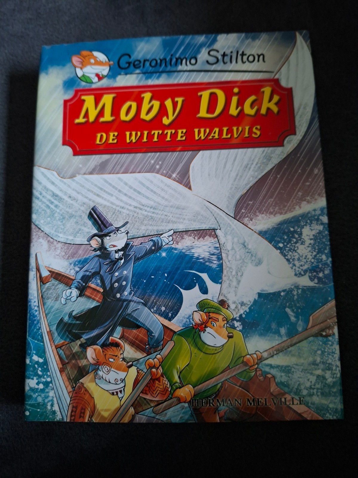 Geronimo Stilton - Moby Dick De Witte Walvis, Ophalen of Verzenden, Zo goed als nieuw, Geronimo Stilton, Fictie algemeen