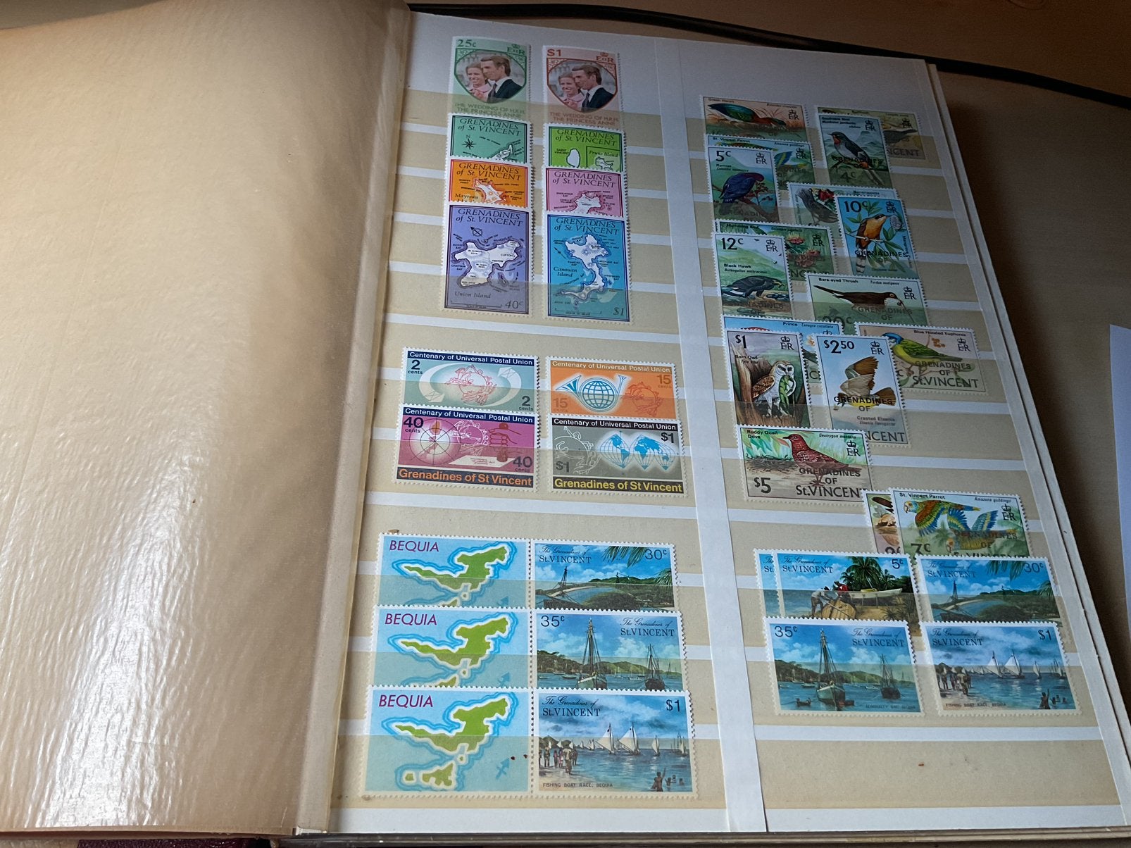 Stockboek Grenada St Vincent meest postfris, Ophalen of Verzenden, Buitenland