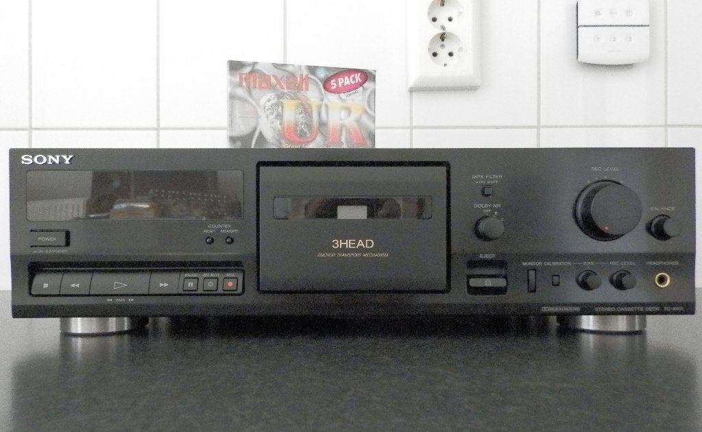 Sony TC-K411 : 3 Heads : 2 Motors : Dolby C (1993) serviced, Audio, Tv en Foto, Ophalen of Verzenden, Enkel, Sony, Tiptoetsen
