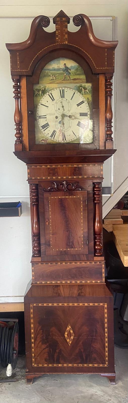 Antieke Engels staande klok 1825, goed werkend, Antiek en Kunst, Antiek | Klokken, Ophalen