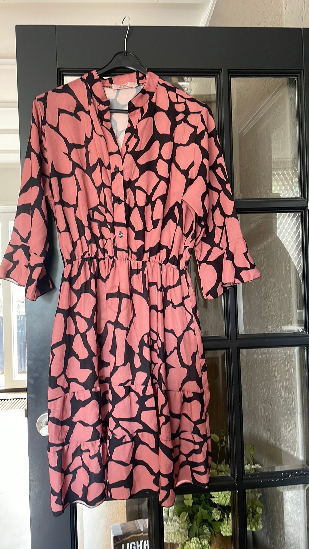 Mooie danes jurk maat;XL, Ophalen of Verzenden, Zo goed als nieuw, Maat 46/48 (XL) of groter, Onder de knie