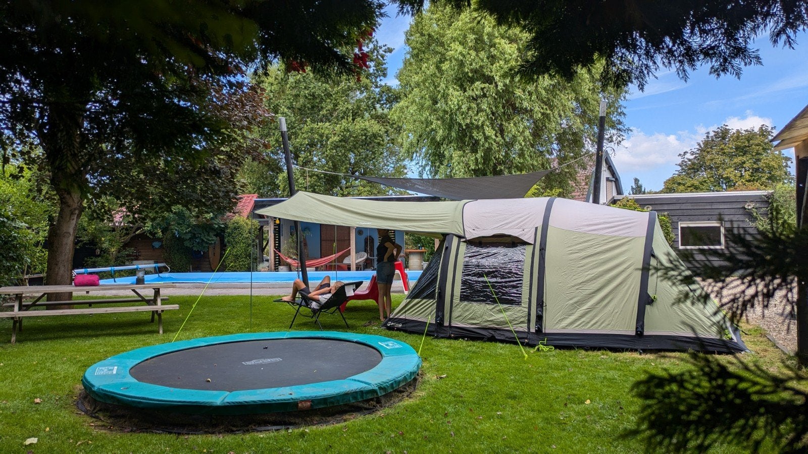 Outwell Concorde Smart Air tunneltent - Zo goed als nieuw!, Caravans en Kamperen, Tenten, Ophalen