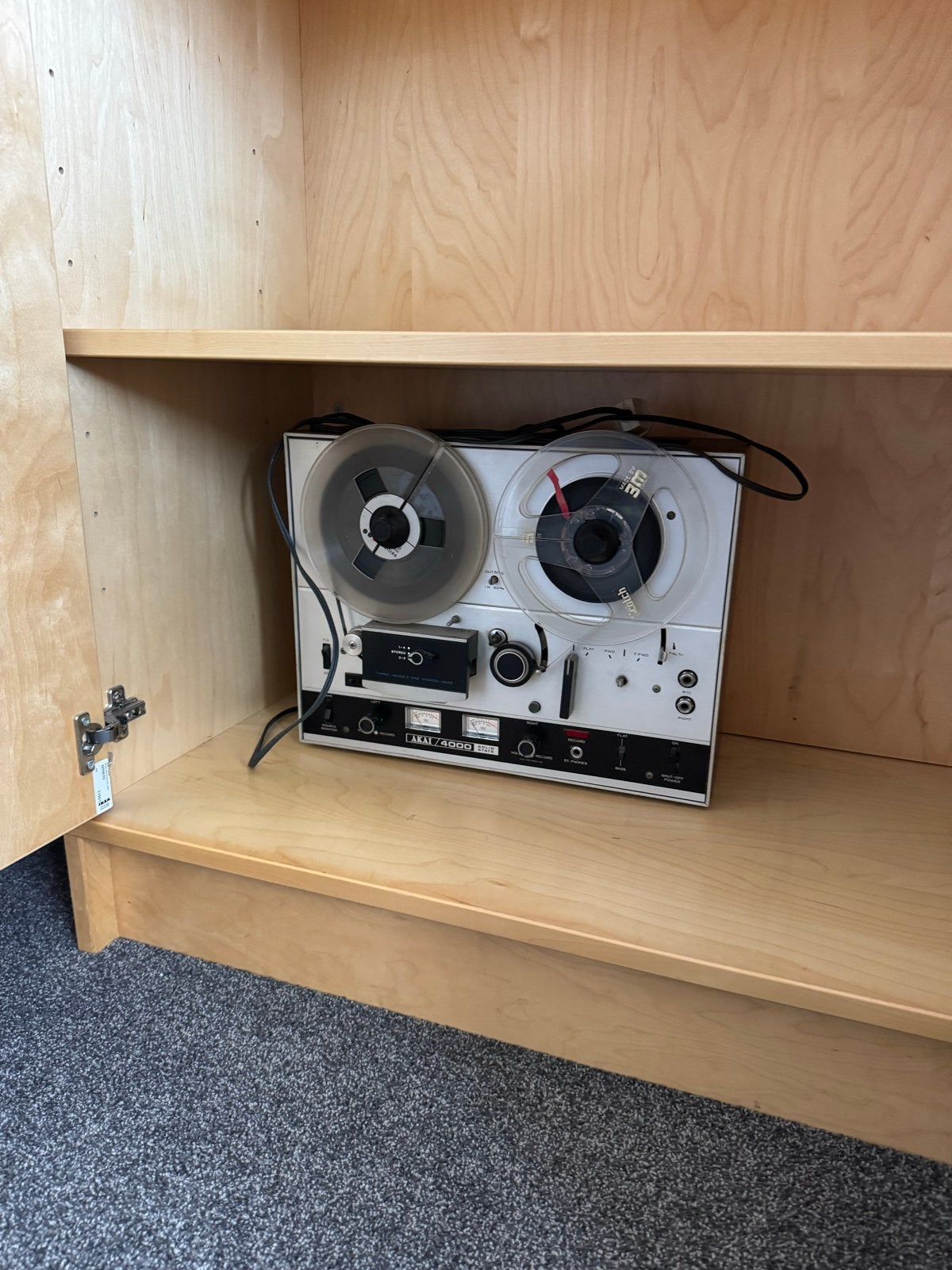 Akai 4000DS Bandrecorder - Vintage Audio, Ophalen, Bandrecorder, Met banden