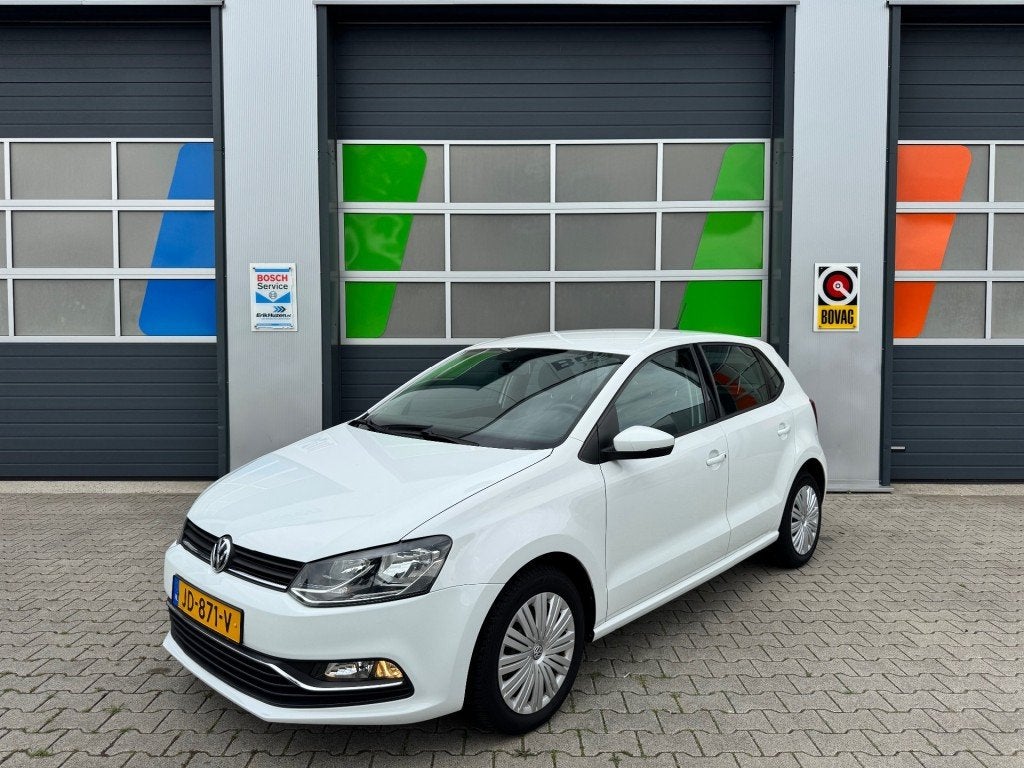 Volkswagen POLO COMF. LINE / Cruise control / Airco / Navi /, Euro 6, Wit, Origineel Nederlands, Bedrijf